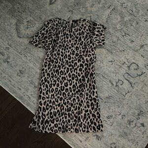 Ann Taylor leopard shift dress
